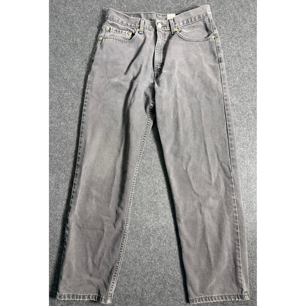 Vintage Levis 550 Relaxed Fit Faded Black Jeans Mens 34x32 Y2K Skater Grunge